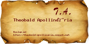 Theobald Apollinária névjegykártya